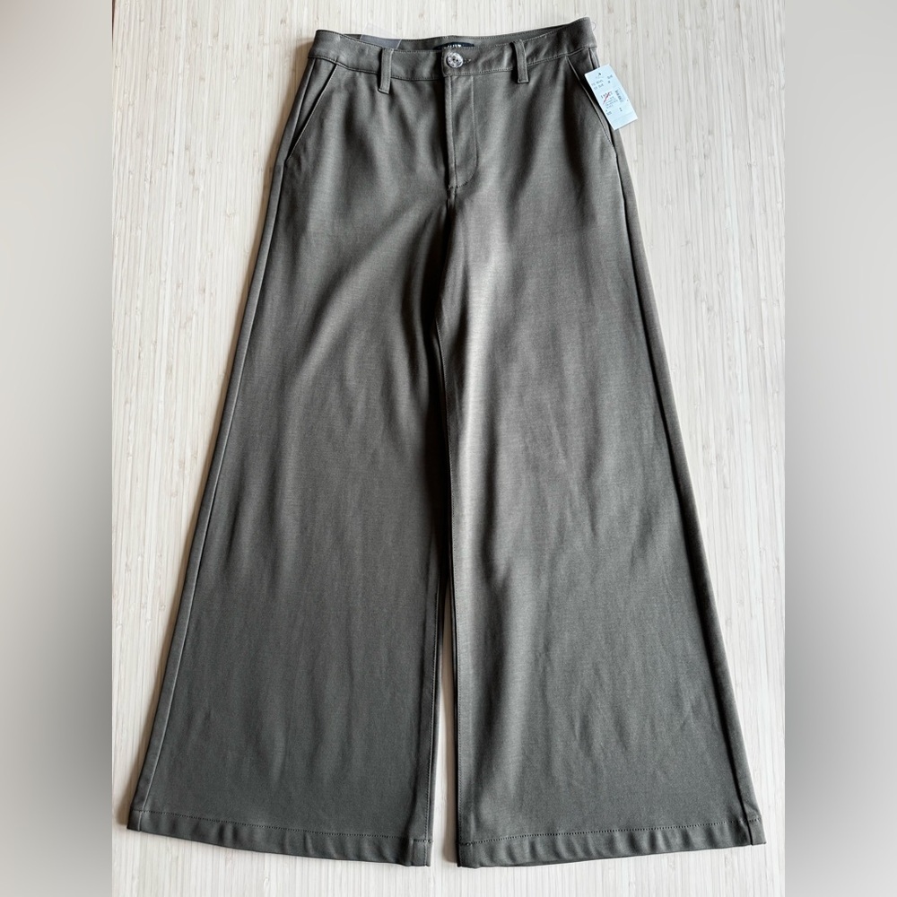 Kut From The Kloth | Olive Green Meg Wide Leg Pants - Picture 3 of 11